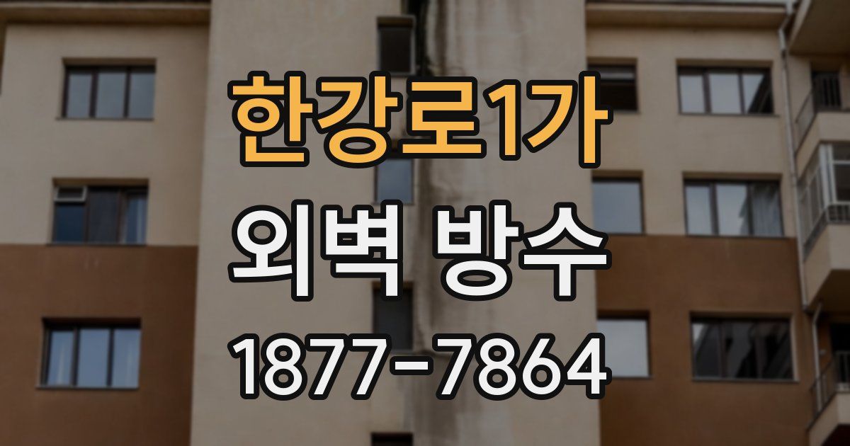 한강로1가 외벽 방수