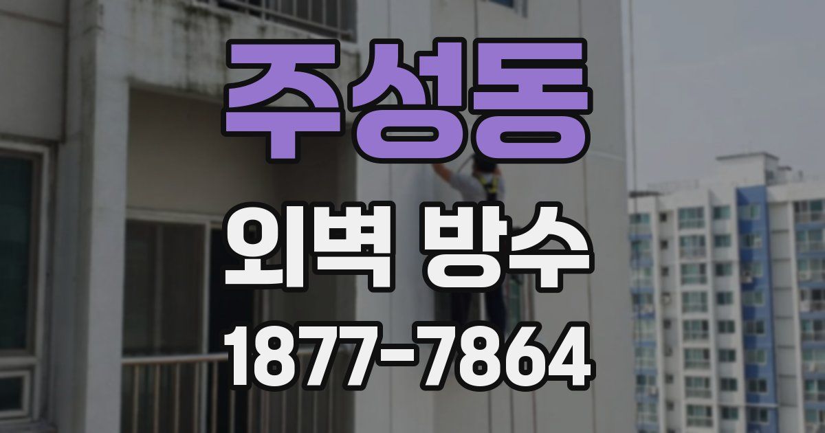 주성동 외벽 방수