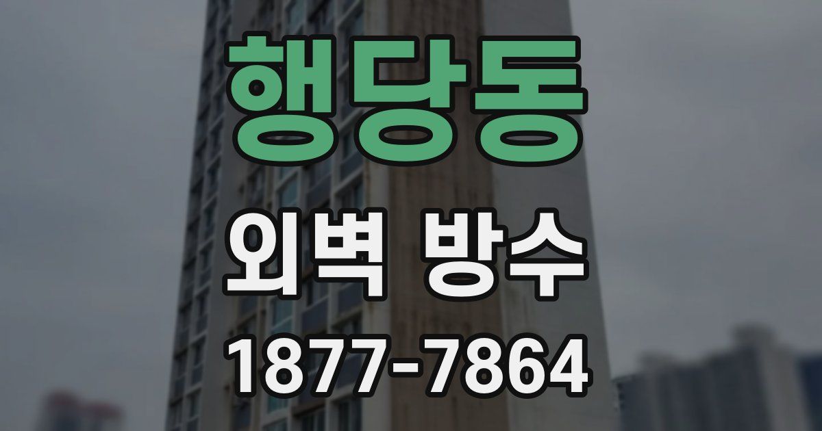 행당동 외벽 방수