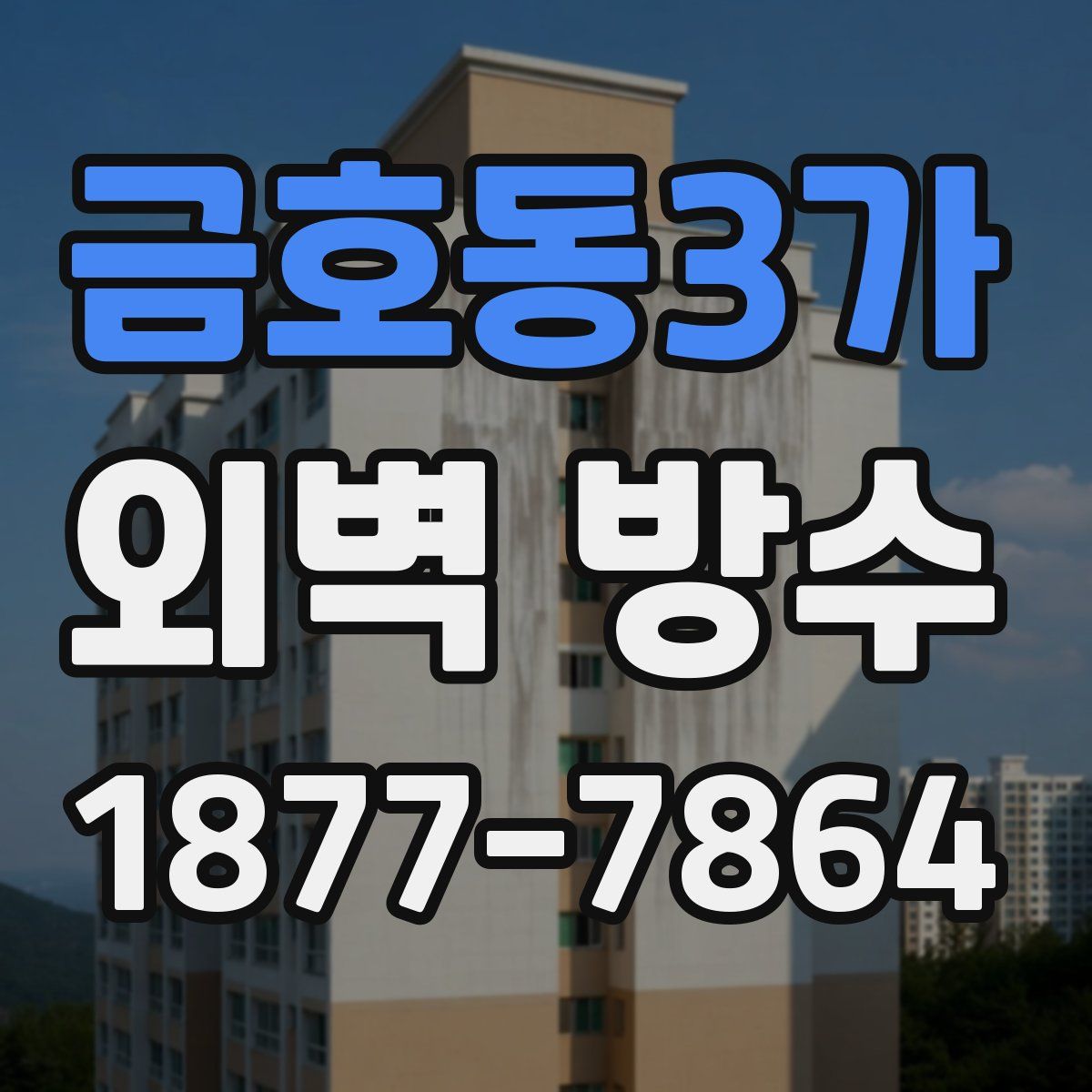 금호동3가 외벽 방수