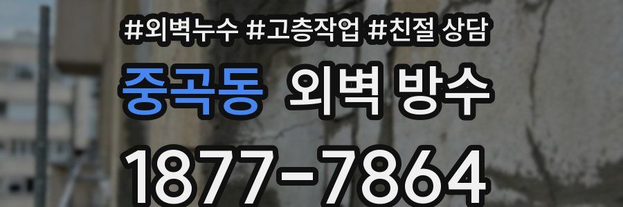 중곡동 외벽 방수