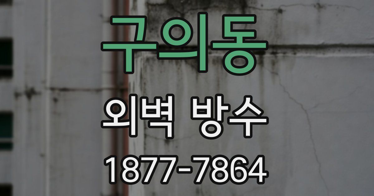 구의동 외벽 방수