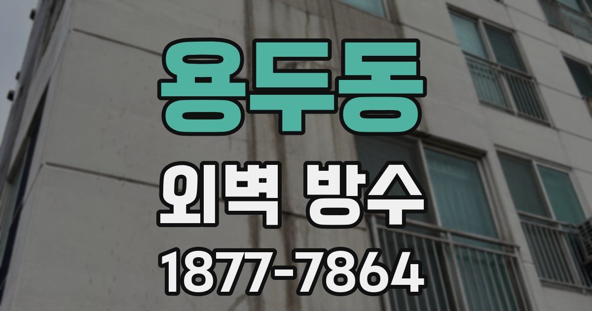 용두동 외벽 방수