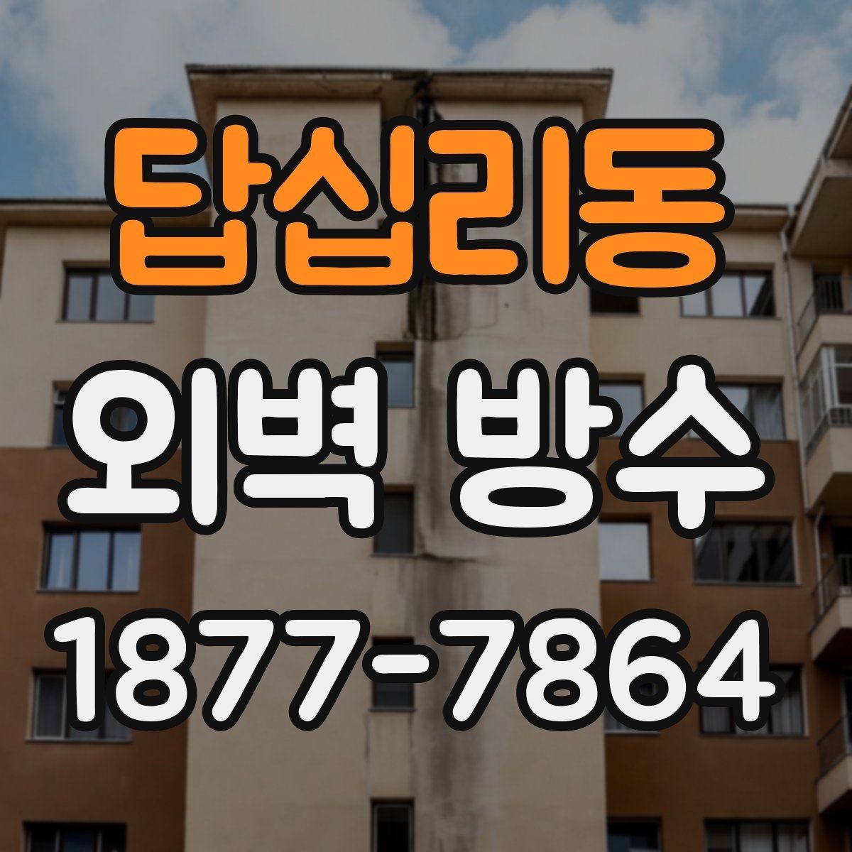 답십리동 외벽 방수 업체와 상담할 때 확인할 내용