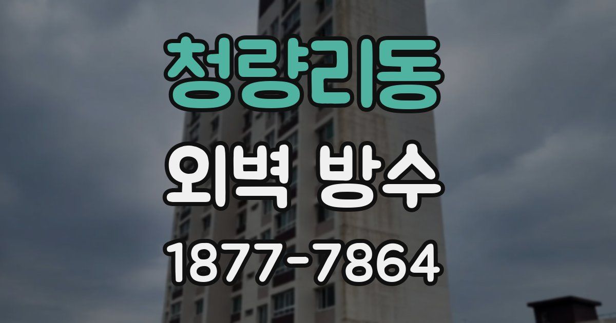 청량리동 외벽 방수