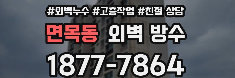 면목동 외벽 방수