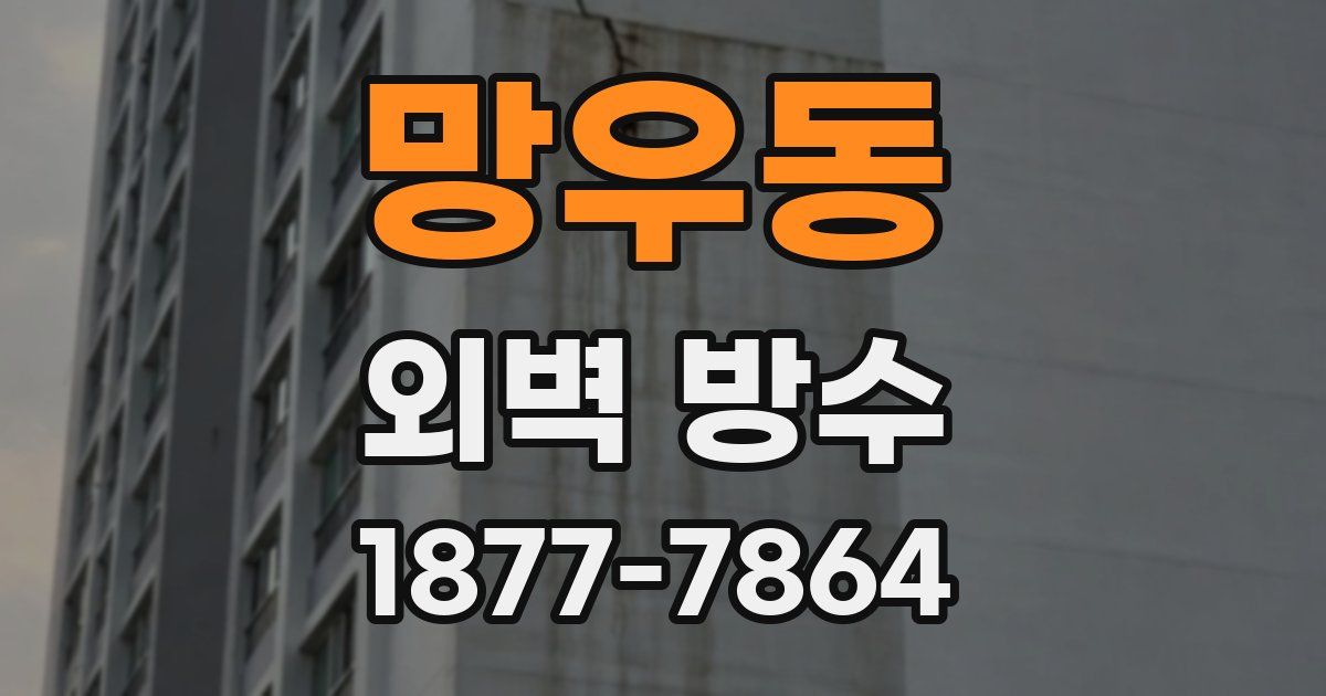 망우동 외벽 방수