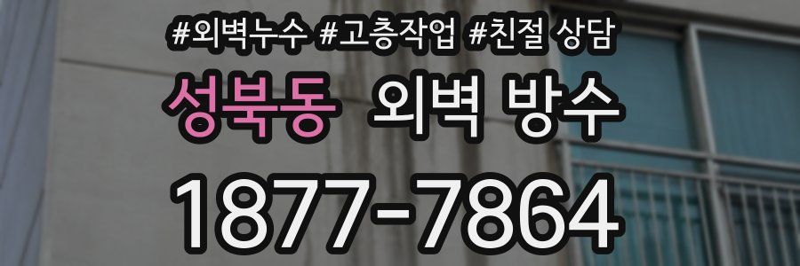 성북동 외벽 방수