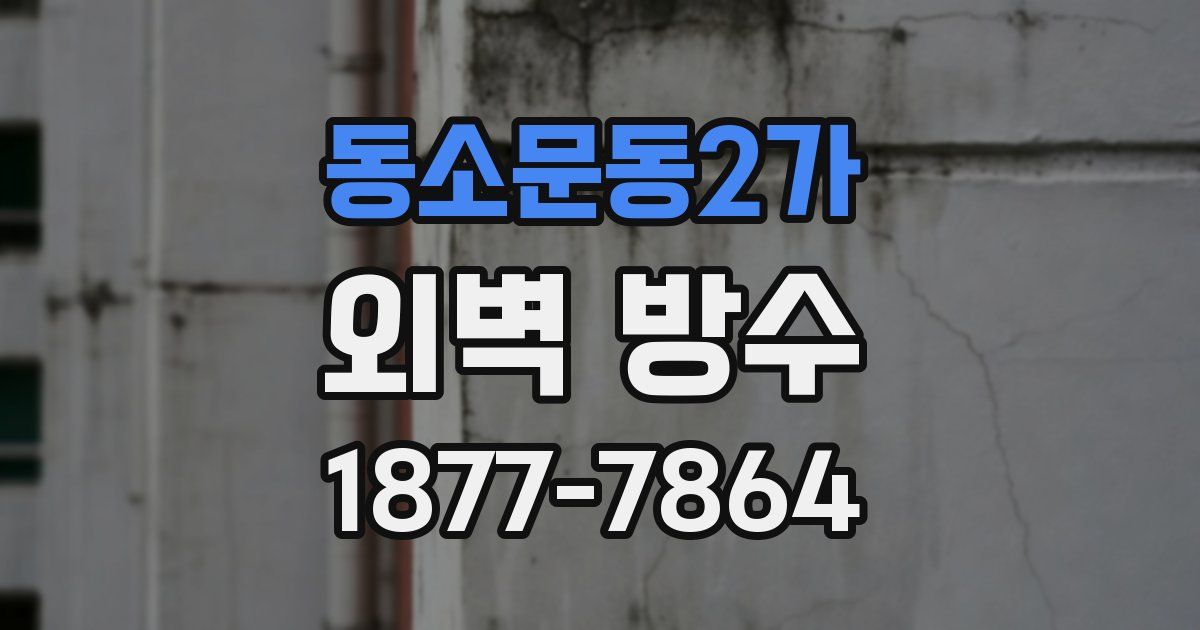 동소문동2가 외벽 방수