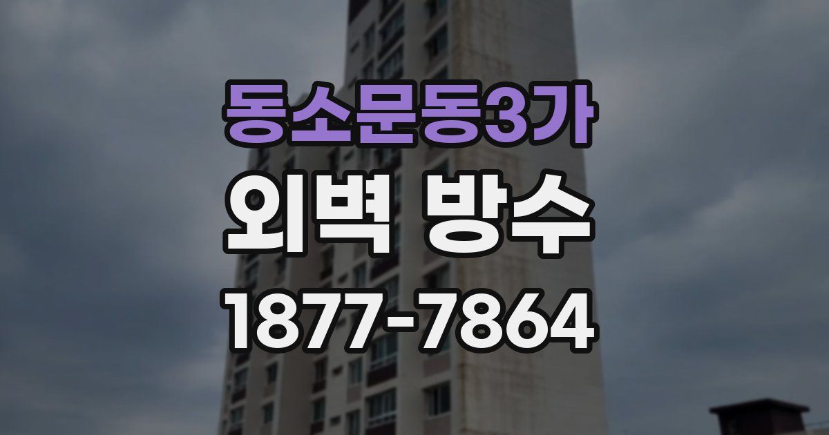 동소문동3가 외벽 방수