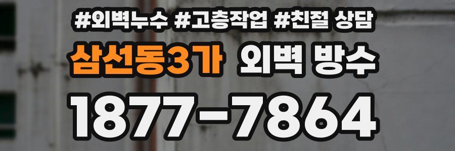 삼선동3가 외벽 방수