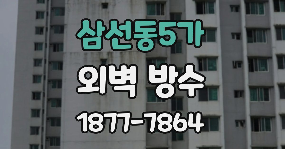 삼선동5가 외벽 방수