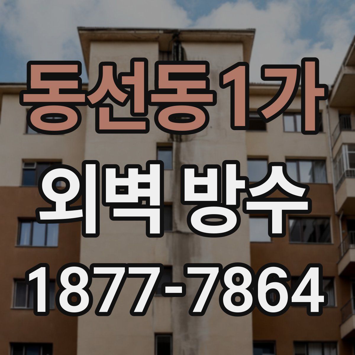 동선동1가 외벽 방수