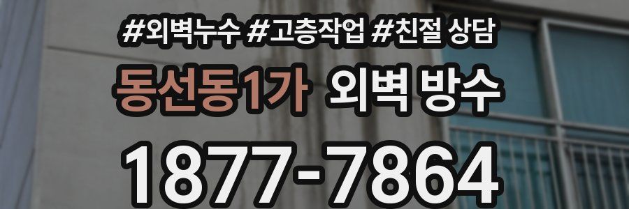 동선동1가 외벽 방수