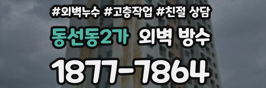 동선동2가 외벽 방수
