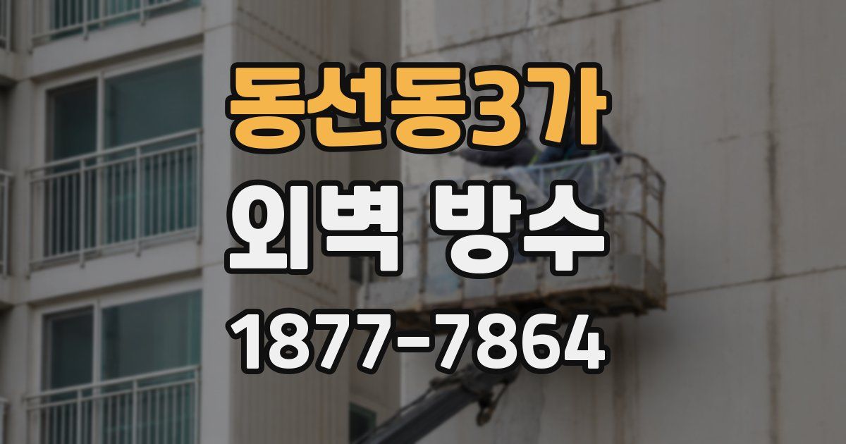 동선동3가 외벽 방수