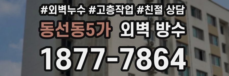 동선동5가 외벽 방수