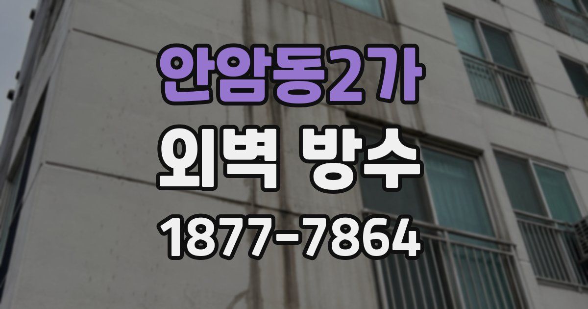 안암동2가 외벽 방수