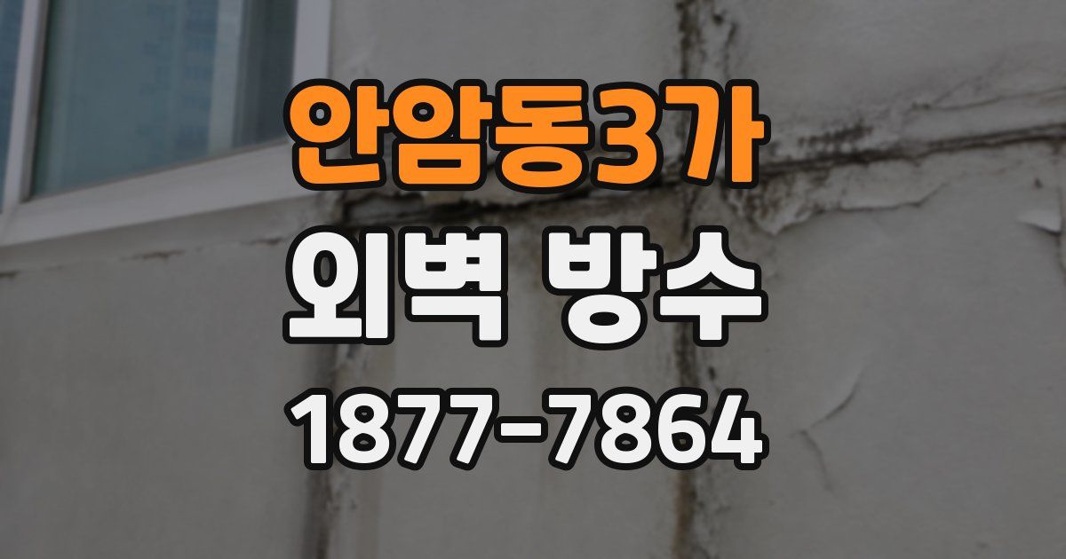안암동3가 외벽 방수