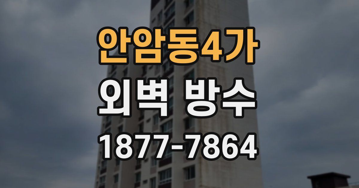 안암동4가 외벽 방수