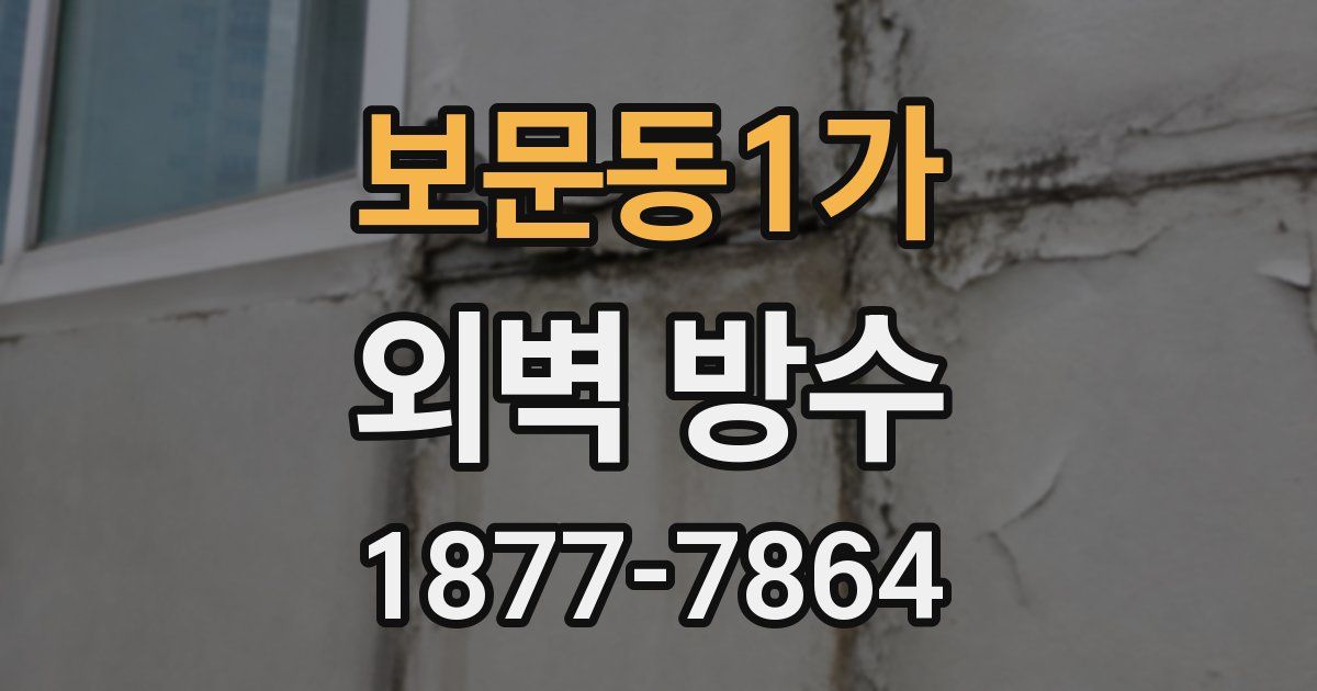 보문동1가 외벽 방수