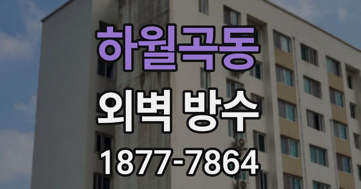 하월곡동 외벽 방수