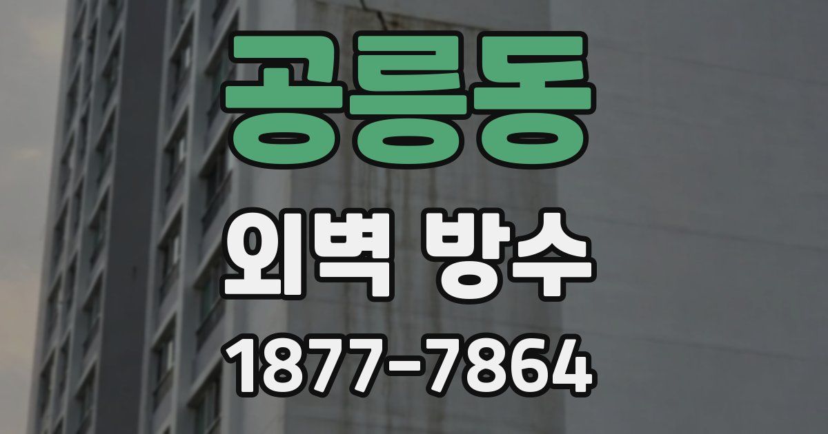 공릉동 외벽 방수