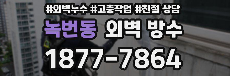 녹번동 외벽 방수