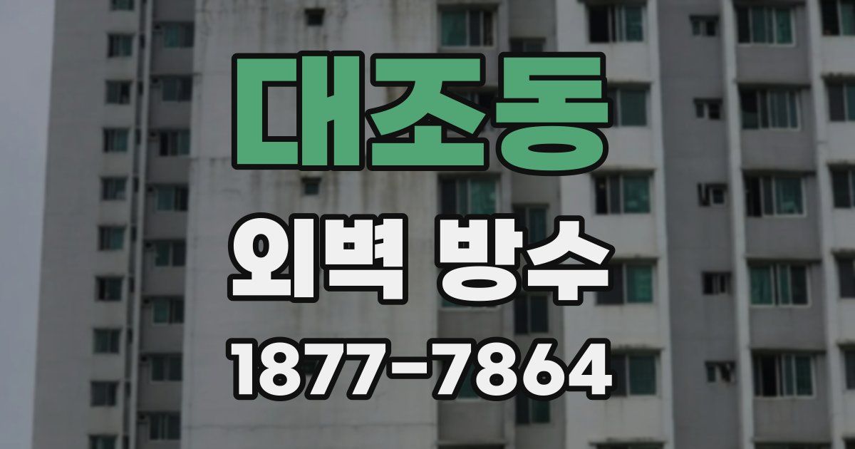 대조동 외벽 방수