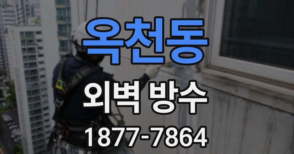 옥천동 외벽 방수