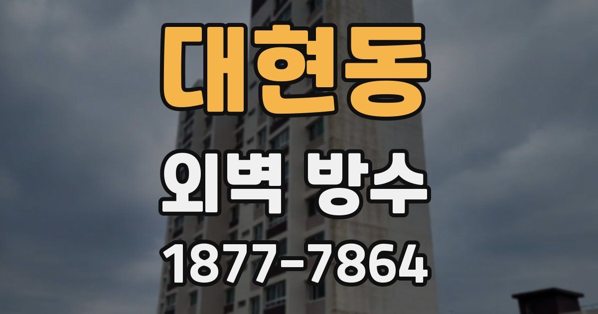 대현동 외벽 방수