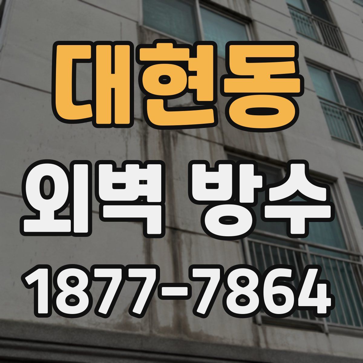 대현동 외벽 방수