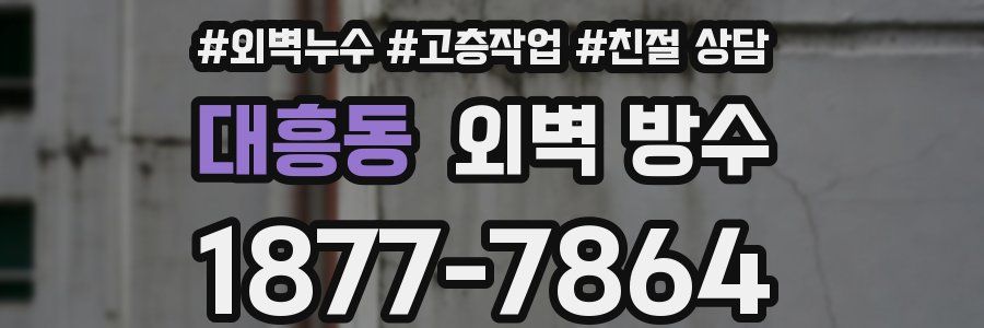 대흥동 외벽 방수