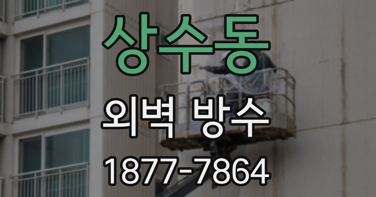 상수동 외벽 방수