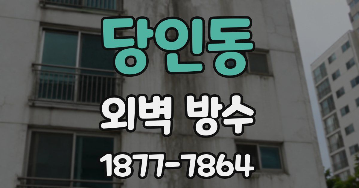 당인동 외벽 방수