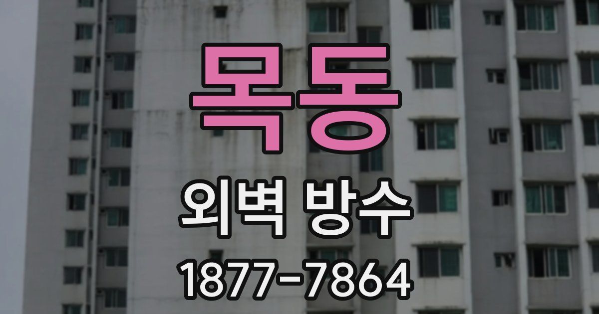목동 외벽 방수