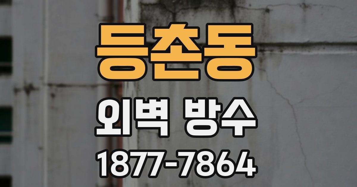 등촌동 외벽 방수