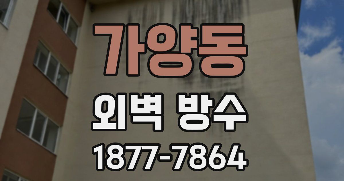가양동 외벽 방수