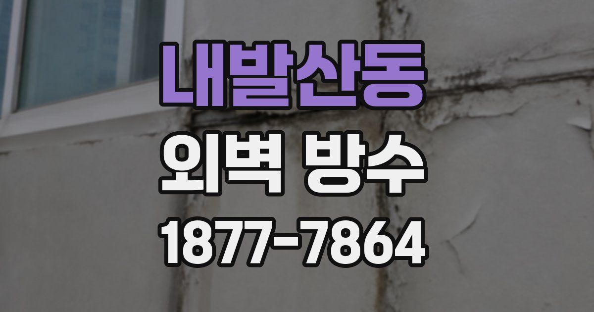 내발산동 외벽 방수
