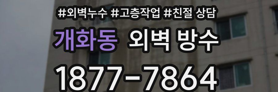 개화동 외벽 방수