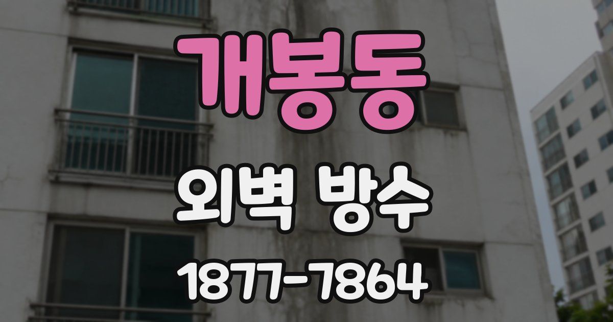 개봉동 외벽 방수