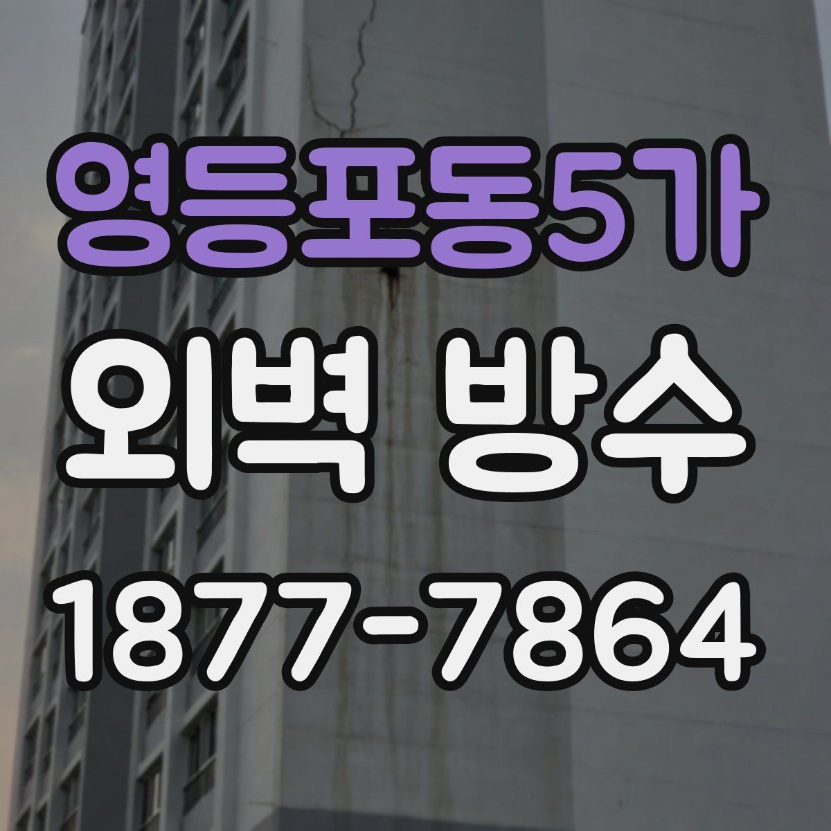 영등포동5가 외벽 방수 문제와 곰팡이 발생의 연관성