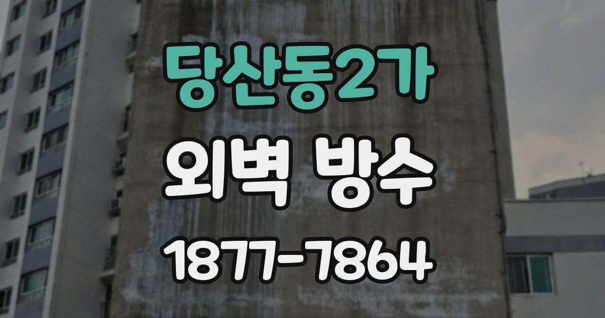 당산동2가 외벽 방수