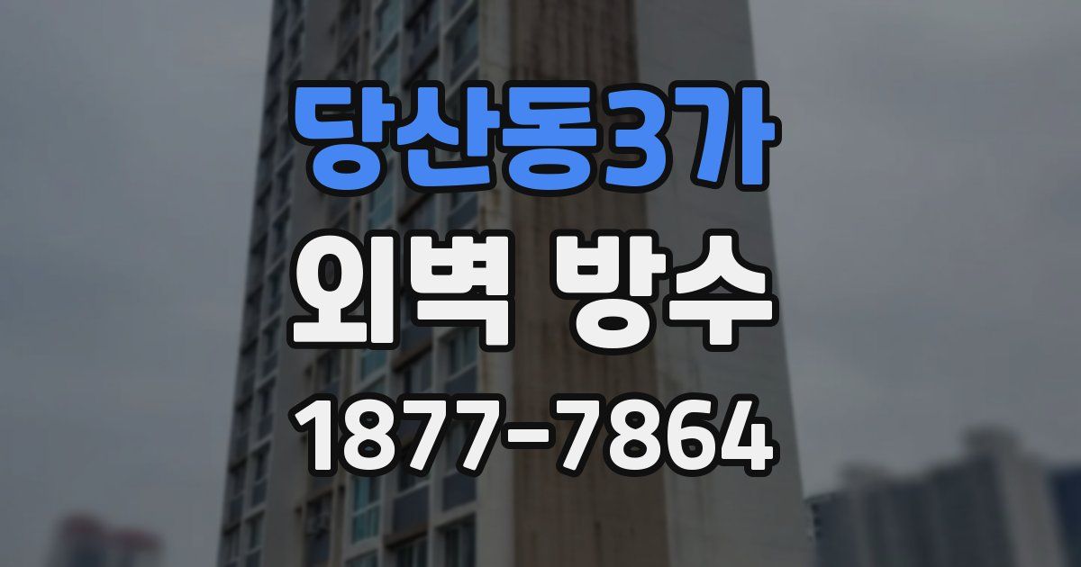 당산동3가 외벽 방수