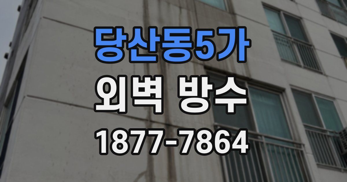 당산동5가 외벽 방수