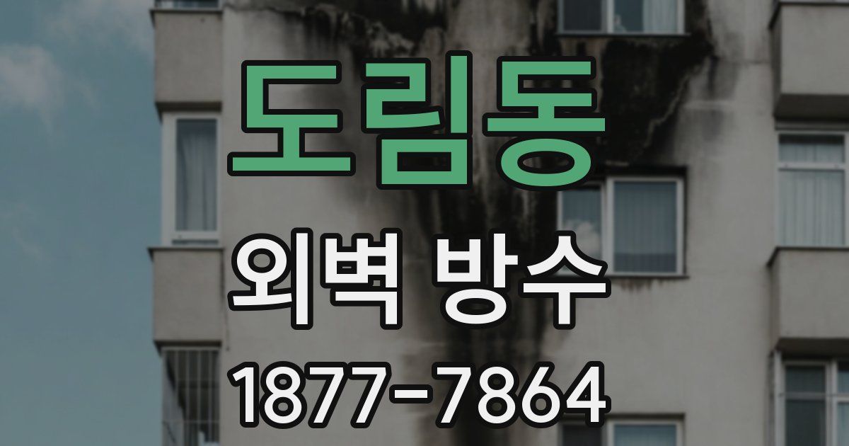 도림동 외벽 방수