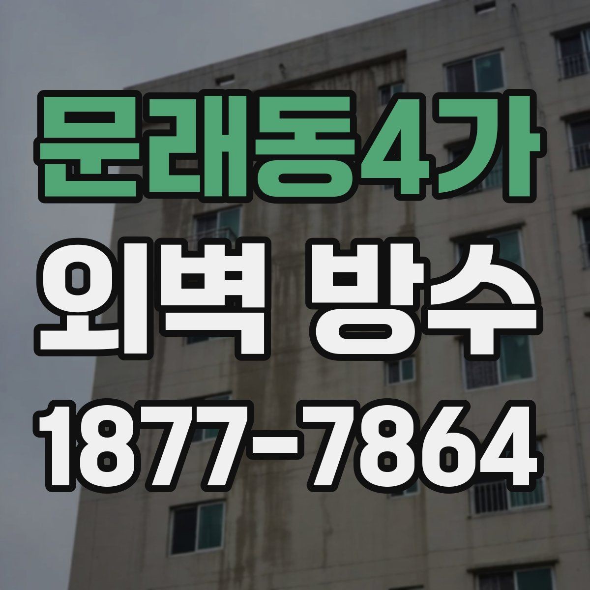 문래동4가 외벽 방수 종류별 특징과 차이