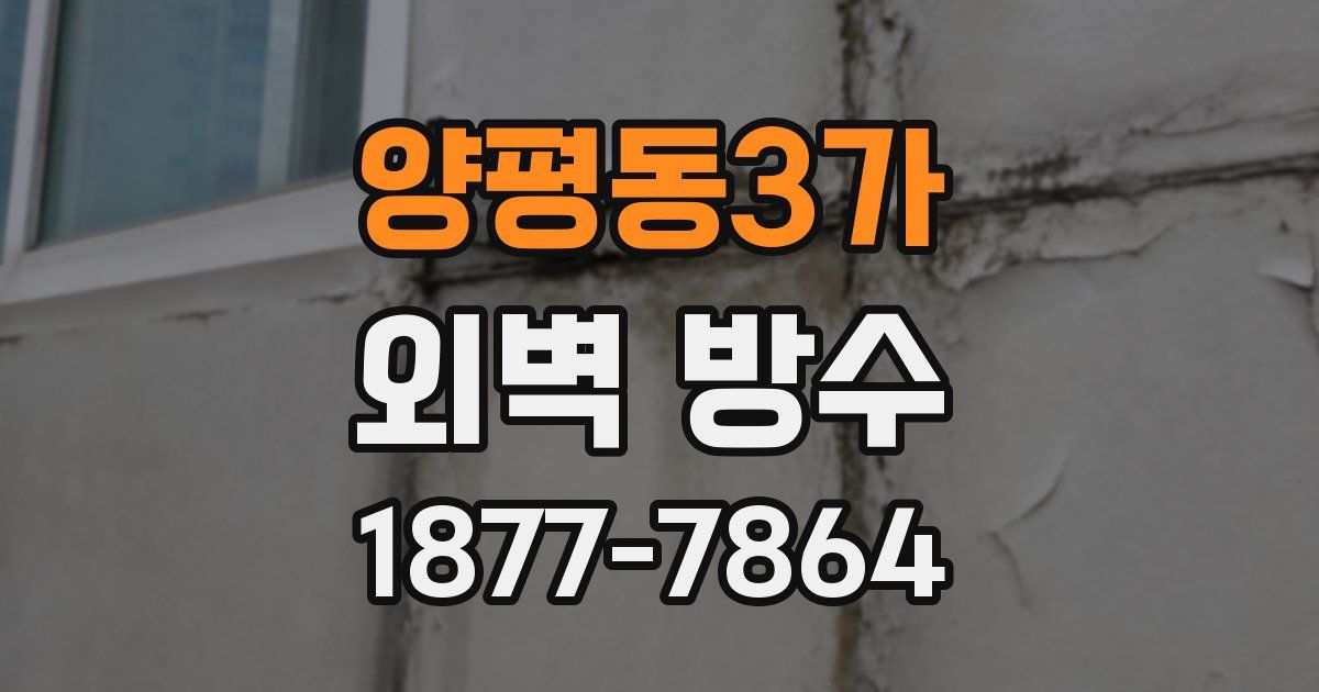 양평동3가 외벽 방수