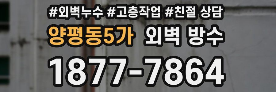양평동5가 외벽 방수