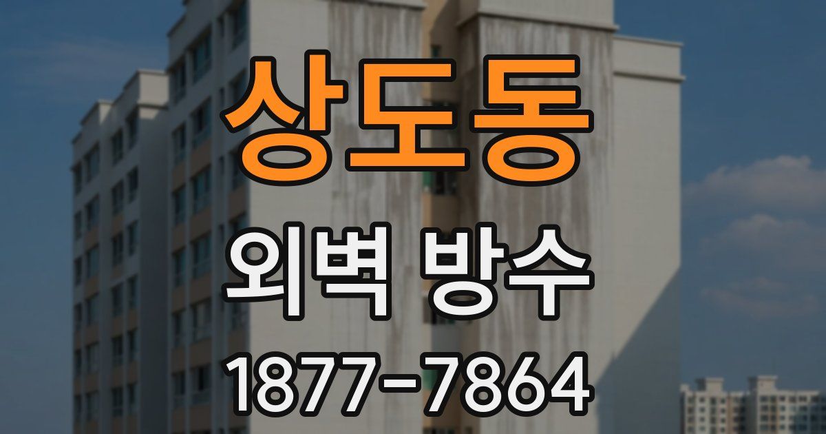 상도동 외벽 방수